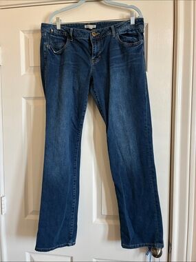 CAbi Vintage 514 skinny low rise Dark Blue Bootcut Jeans for Women